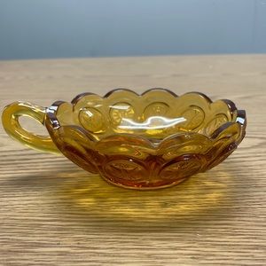 Amber Glass Candy Dish Coin Print